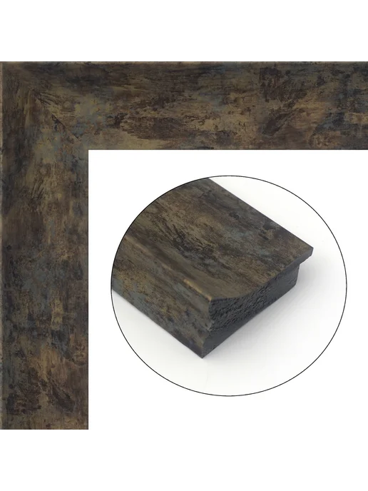 Кинешемская рамочка Рамка багетная для картин со стеклом 40 x 30 см, РБ-186, 60x45 см, фото 2