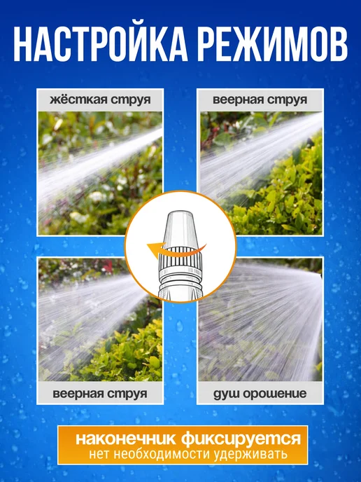 BraveDay Насадка на шланг для полива 1 2, черный, фото 3