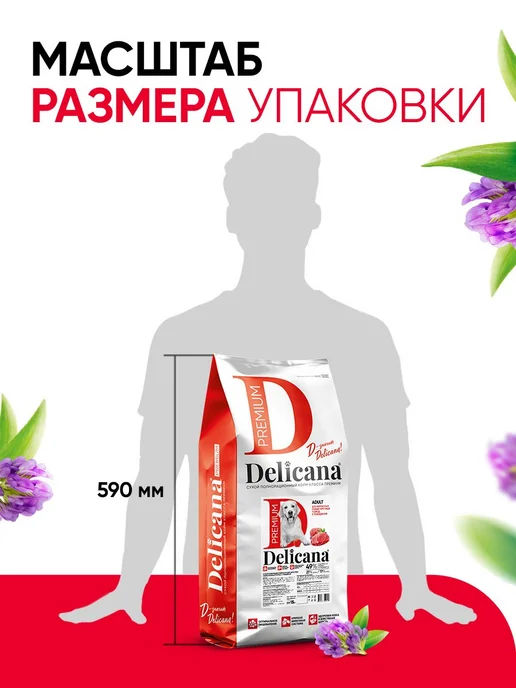 Сухой корм Delicana Мaxi для собак, взрослые, говядина, 15 кг, фото 6