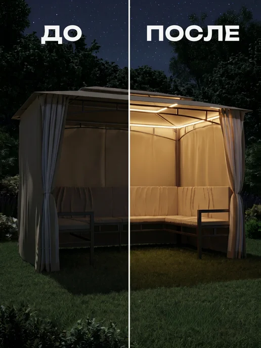 KVATR Неоновая лента 10 метров 220в теплый белый, 10 м, фото 5