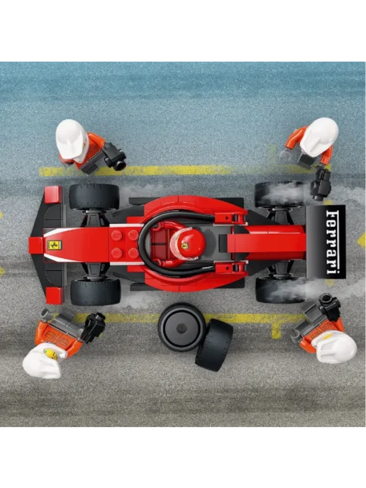 LEGO Конструктор City 60443 Пит-стоп F1 с болидом Ferrari, серый, фото 2