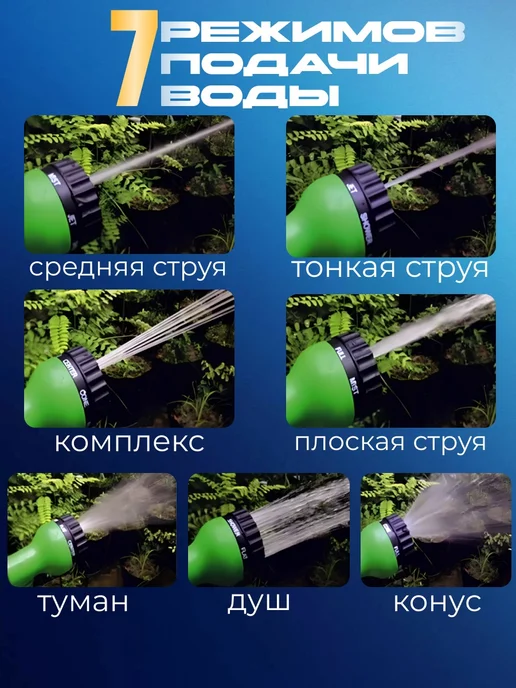 Шланг для полива растягивающийся садовый 15-45м, 45 м, фото 7