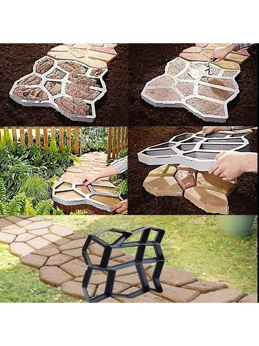 Форма для бетонных дорожек DIY Р34*34см, 34x34 см, фото 3