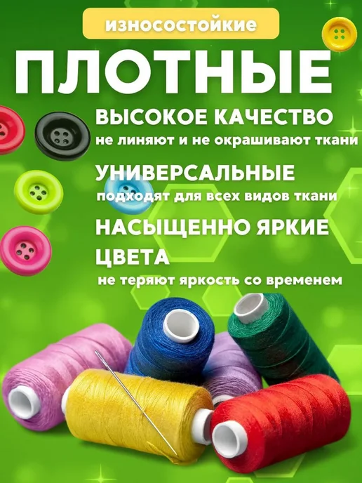 Набор ниток для шитья и рукоделия, 30 шт, фото 2
