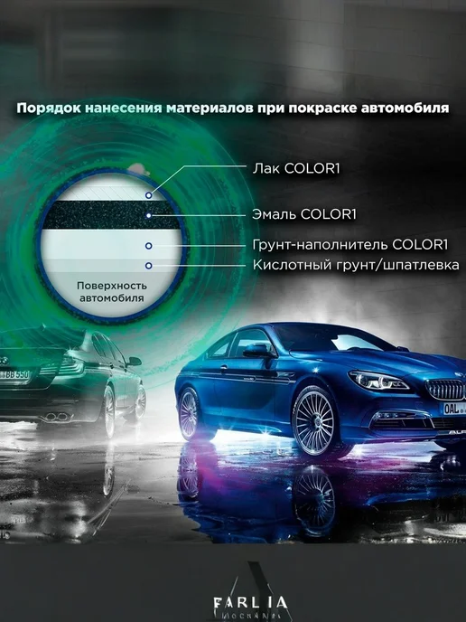 COLOR1 Аэрозольный 1К лак для автомобилей, глянцевый, 520 мл, 520 мл, фото 5