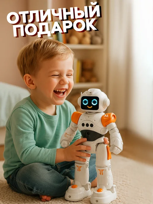 IQ BOT Робот радиоуправляемый ТехноБот интерактивные игрушки, черный, фото 6