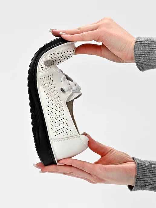 Shoe House Мокасины мягкие легкие, белый, фото 2