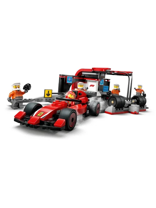 LEGO Конструктор Сity 60443 Пит-стоп команды Ferrari Formula 1, синий, фото 4