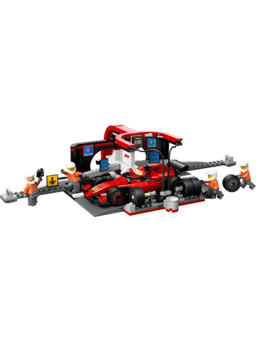 LEGO Конструктор Сity 60443 Пит-стоп команды Ferrari Formula 1, синий, фото 5
