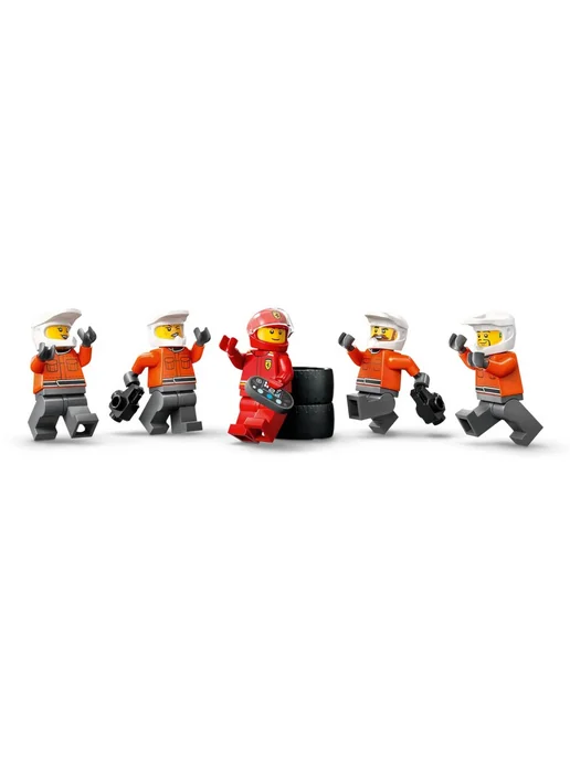 LEGO Конструктор Сity 60443 Пит-стоп команды Ferrari Formula 1, синий, фото 7