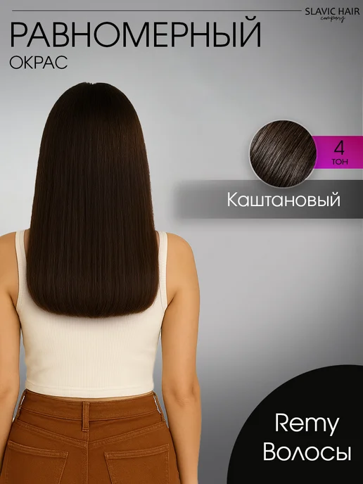 SLAVIC HAIR Сompany Натуральные волосы для наращивания на капсулах 40 см 50 шт, 50 шт, фото 2
