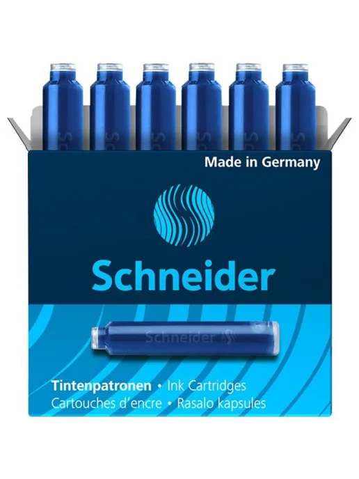 Schneider Набор 10 шт. - Чернильные картриджи, синие, по 6 шт, 10 шт, 6 шт, фото 2