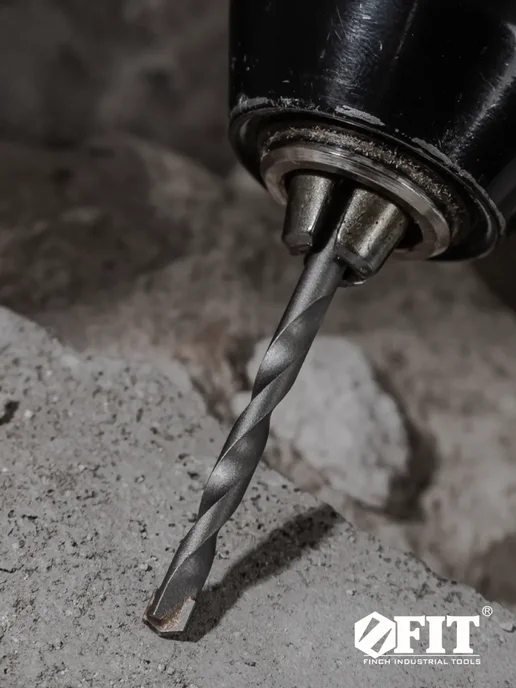 FIT FINCH INDUSTRIAL TOOLS FIT Сверло по бетону 6 х 100 мм 40Cr победитовое ВК8, 8x120 мм, фото 7