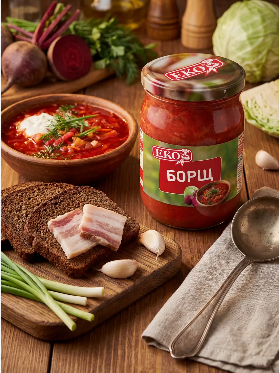 Борщ со свежей капустой 520г