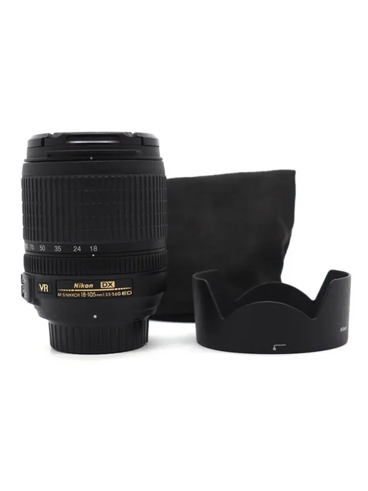 nikon Объектив 18-105mm f 3.5-5.6G AF-S ED DX VR Nikkor, черный, фото 5
