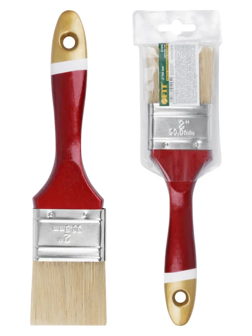 FIT FINCH INDUSTRIAL TOOLS Кисть флейцевая 50 мм, малярная, натуральная щетина, вариант, фото 8