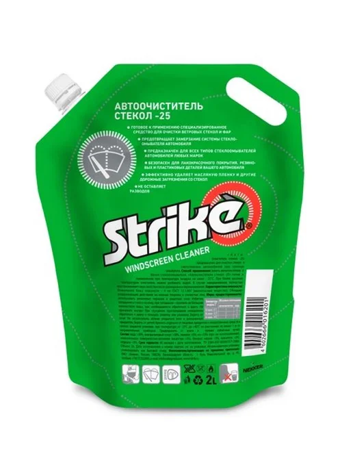 STRIKE Автоочиститель стёкол, -25° C, 2 л, 2 л, фото 2