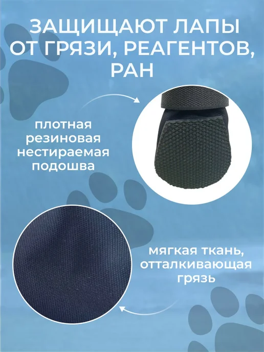 JollyPet Демисезонная обувь для собак, черный, фото 4