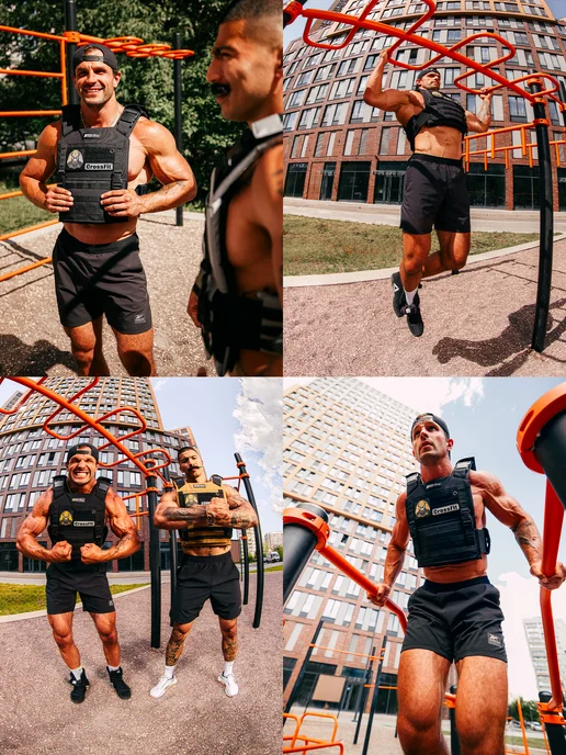 IRON STAR Жилет утяжелитель GROM, 20 кг, с грузом для спорта, 20 кг, фото 2