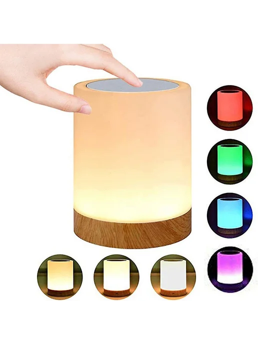 Ночник сенсорный RGB, подзарядка, Kids Цв. 2 шт 13 цветов, 2 шт, 13 цв., фото 2