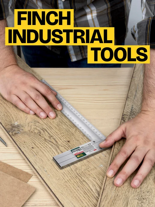FIT FINCH INDUSTRIAL TOOLS FIT Угольник 35 см столярный алюминиевый, рифленая шкала, 40x18 см, фото 6