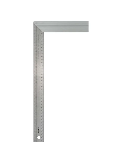 FIT FINCH INDUSTRIAL TOOLS FIT Угольник 35 см столярный алюминиевый, рифленая шкала, 40x18 см, фото 8
