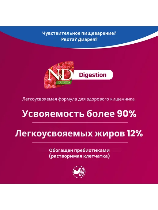 Сухой корм Farmina Под. Пищеварения для собак, ягненок, 7 кг, фото 2