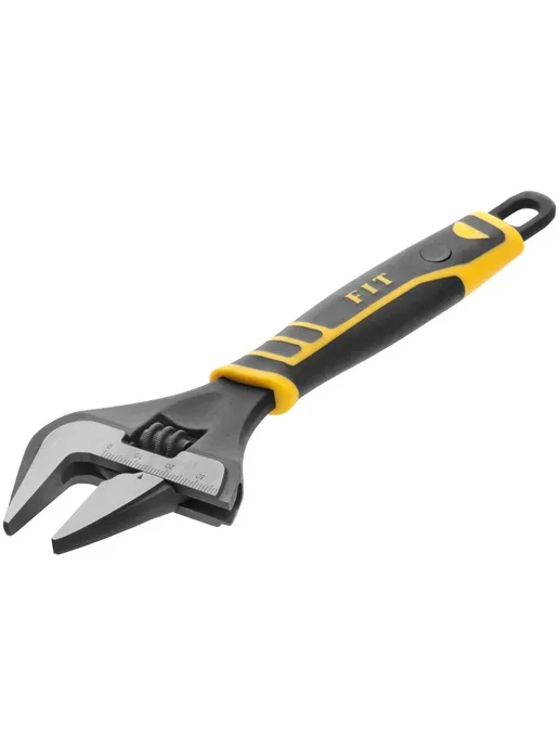 FIT FINCH INDUSTRIAL TOOLS Ключ разводной с тонкими губками 200 мм сантехнический,FIT, серый, фото 3