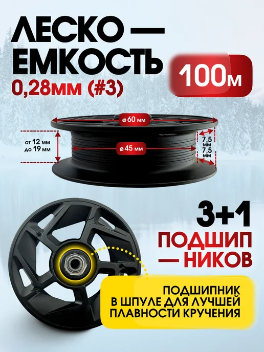 FISHWISH Катушка для спиннинга мультипликаторная для рыбалки, красный, фото 7