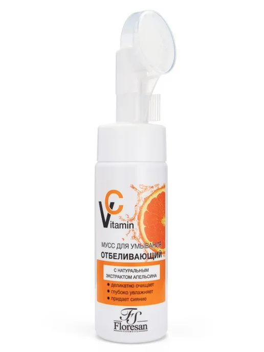 Флоресан VITAMIN C Мусс отбеливающий для умывания с натурал, вариант