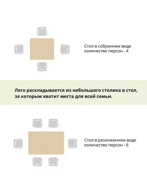 АЗМИ Стол кухонный, коричневый, фото 12