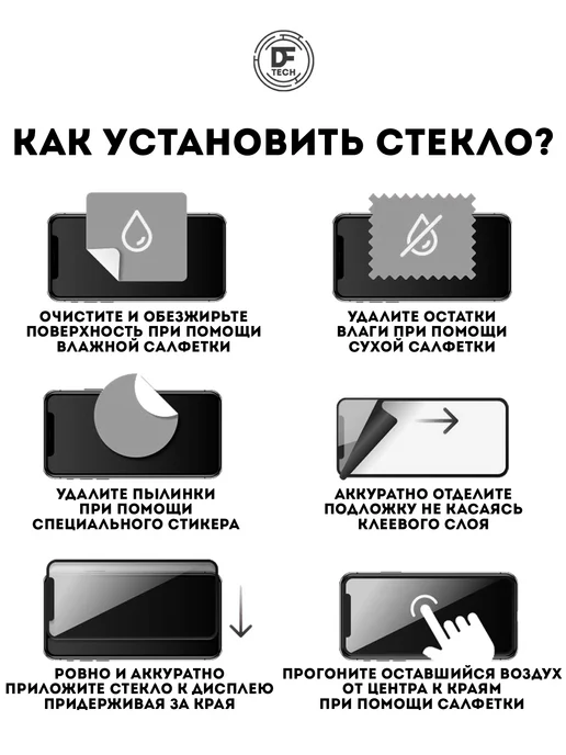 DFTechnologies Защитное стекло для REDMI NOTE 14, 2 шт, фото 4