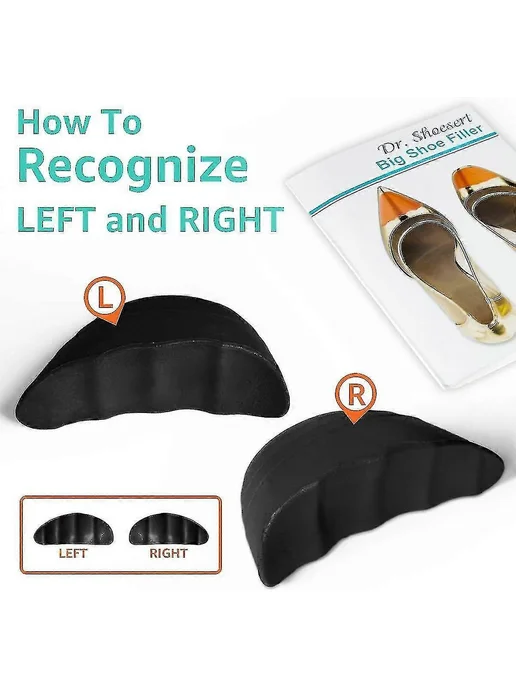 Вставки обуви корректор Р rounded Цв 2Pairs Black, черный, фото 2