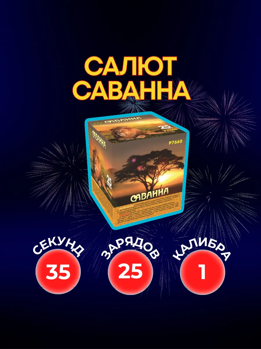 Салют фейерверк Саванна