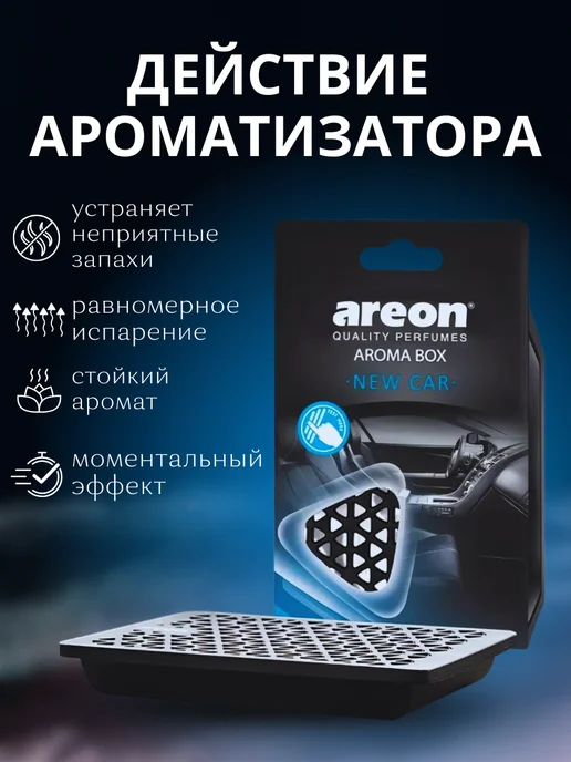 areon Аромабокс New Car, черный, фото 2