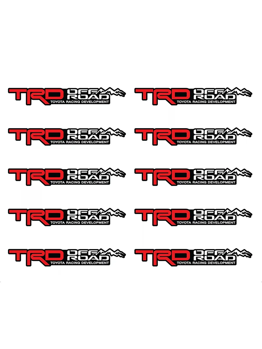Наклейка для Toyota Trd Off Road Racing (10 шт.)