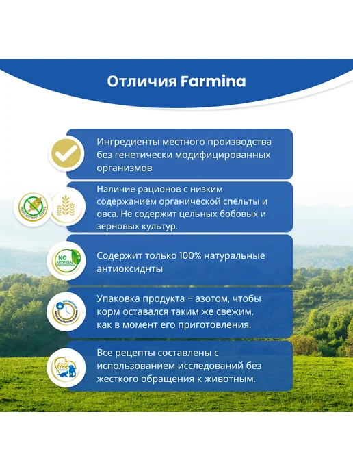 Сухой корм Farmina Спирулина Медиум для собак, взрослые, ягненок, 7 кг, фото 6