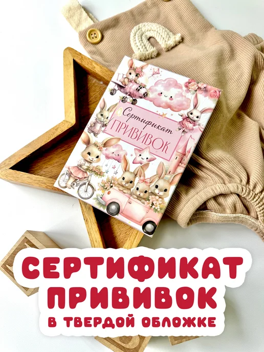 Мистер Слон Сертификат прививок для детей 156 у-93, белый