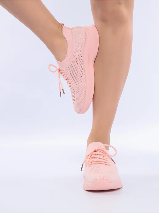 Qeen Step Кроссовки летние сетка дышащие, розовый, фото 5