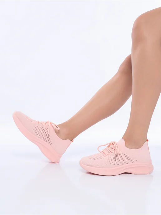 Qeen Step Кроссовки летние сетка дышащие, розовый, фото 6