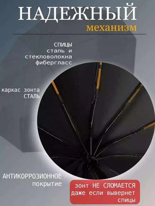 Зонт автомат белый антиветер, белый, фото 3