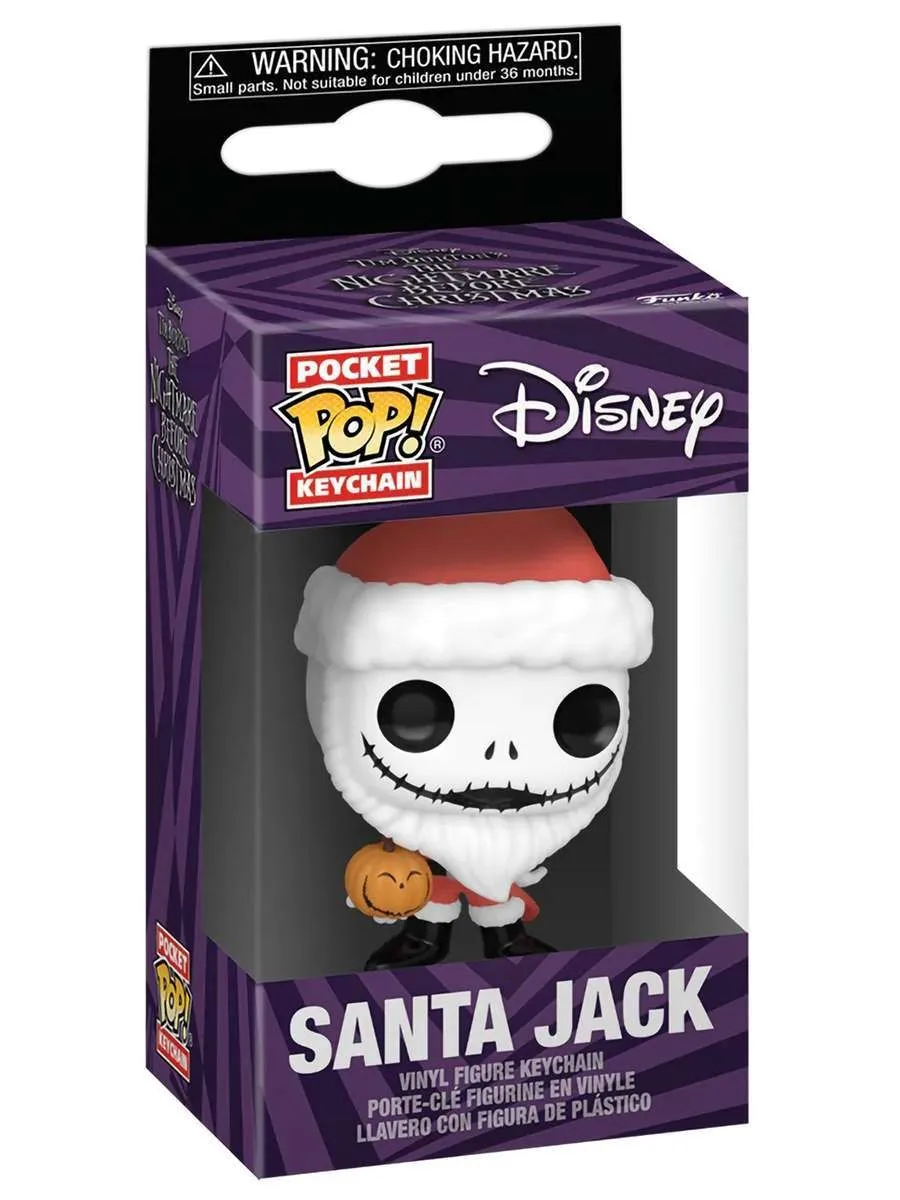 Брелок Funko POP! Disney TNBC Santa Jack w/Jackolantern