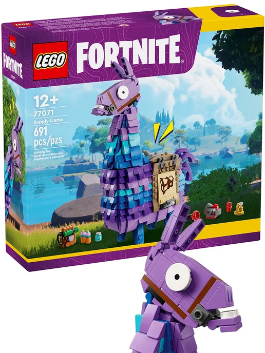 LEGO Конструктор Fortnite 77071 Лама, фиолетовый