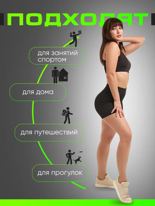 BiLo Велосипедки короткие спортивные, вариант, фото 5