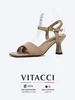 Босоножки на каблуке летние натуральная кожа vitacci 326977519 купить за 5 140 ₽ в интернет‑магазине Wildberries